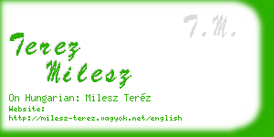 terez milesz business card